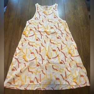 North Of West Red, Yellow And White Dress Size Small B13